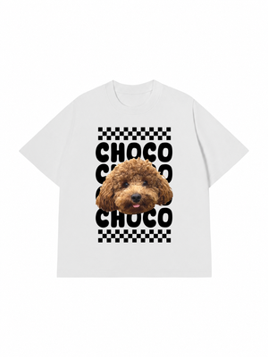 Áo Thun Custom Pet Groovy Checkered Pattern