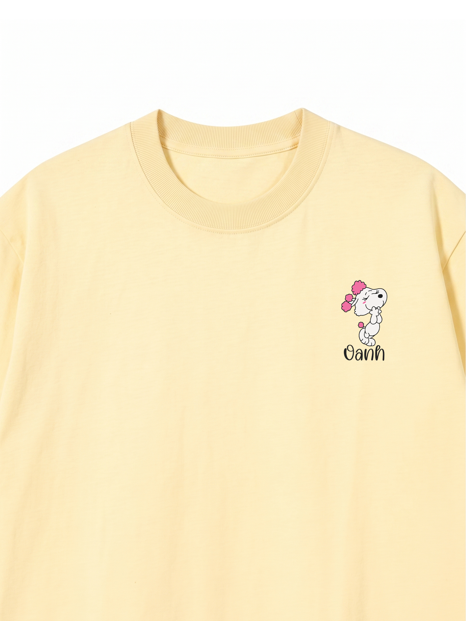 Áo Thun Custom Name Couple Cute Dog