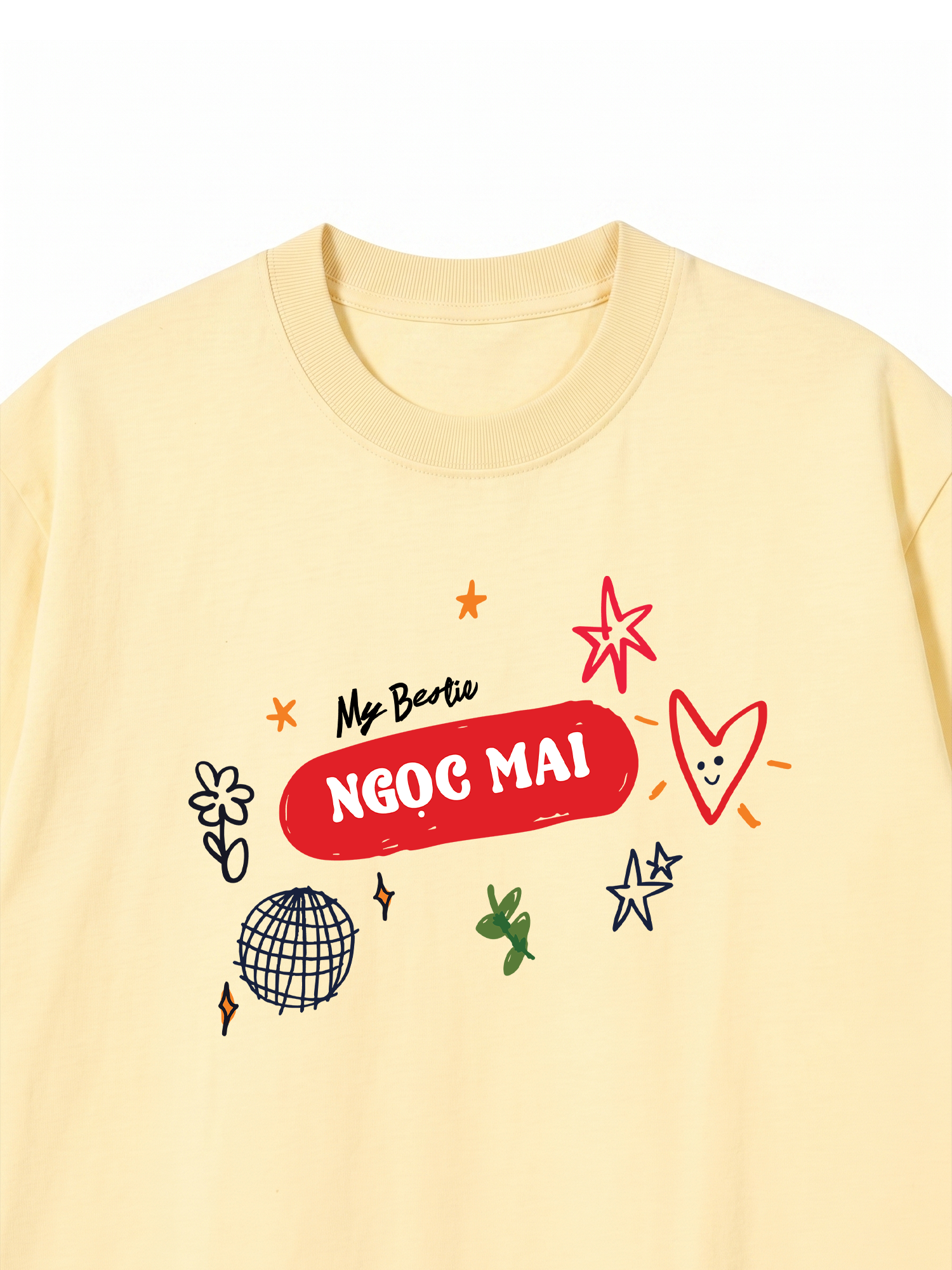 Áo Thun Custom Bestie Name