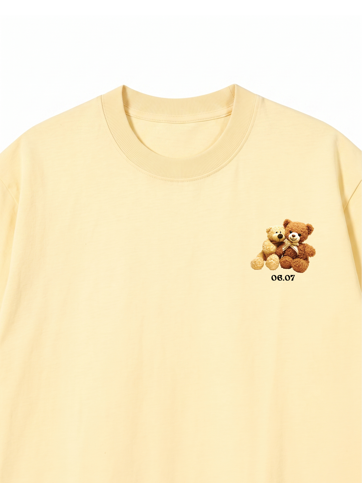 Áo Thun Custom Teddybears Couple Name and Date