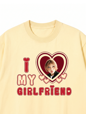 Áo Thun Custom Couple I Love My Boyfriend, Girlfriend