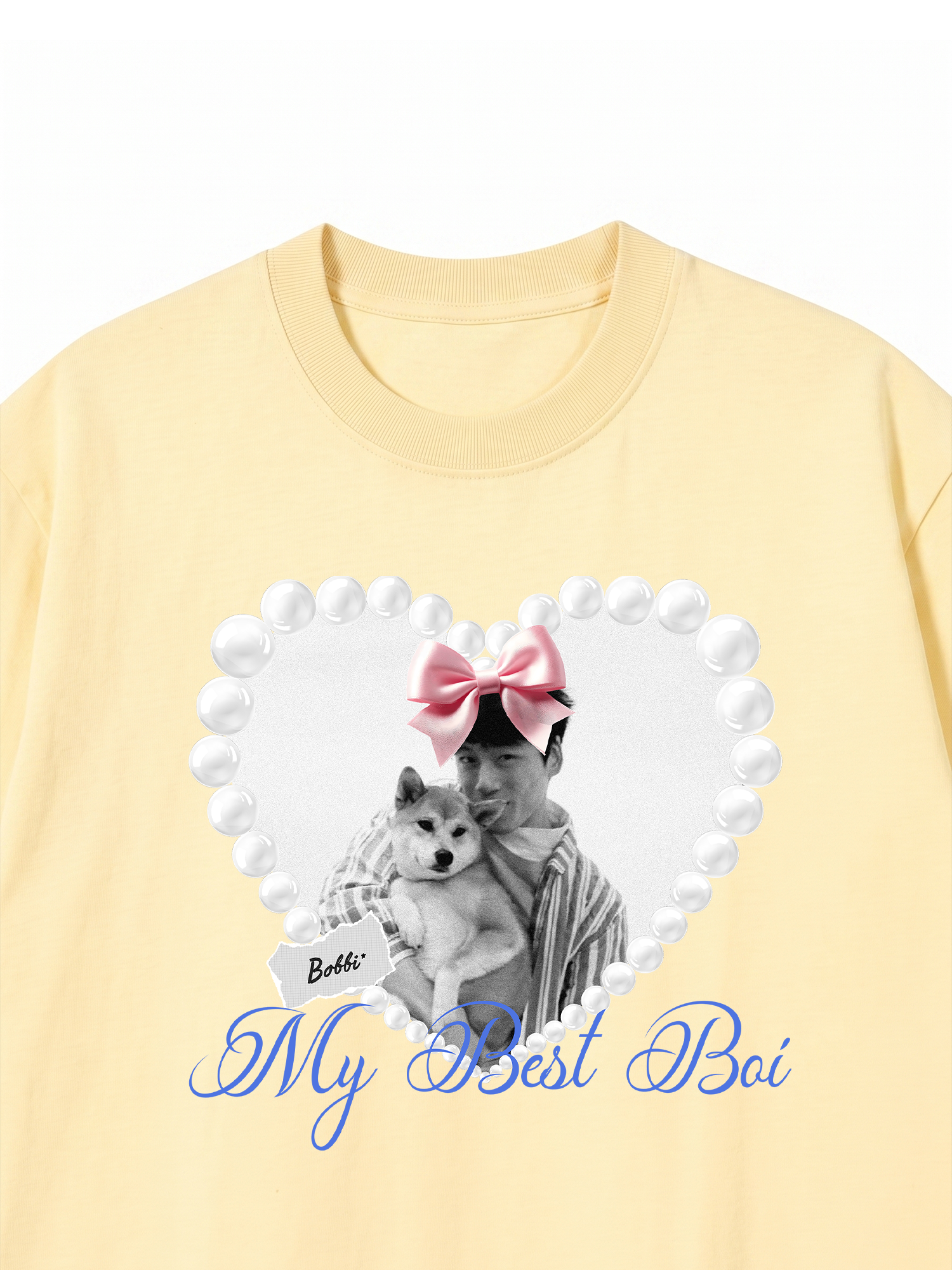 Áo Thun Custom Pets Heart Pearl Shirt
