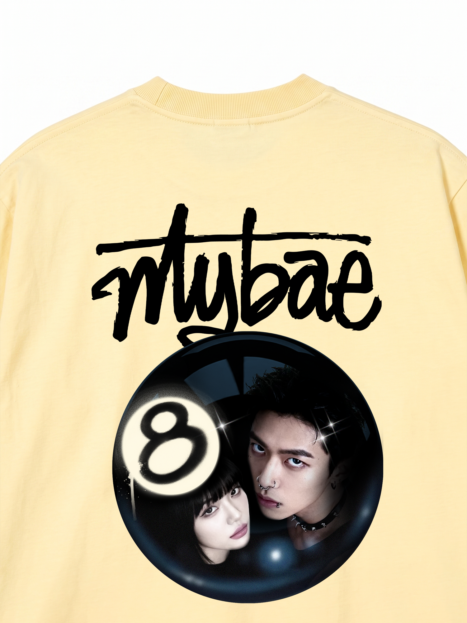 Áo Thun Custom Couple  Blue Pocket Lover My Bae