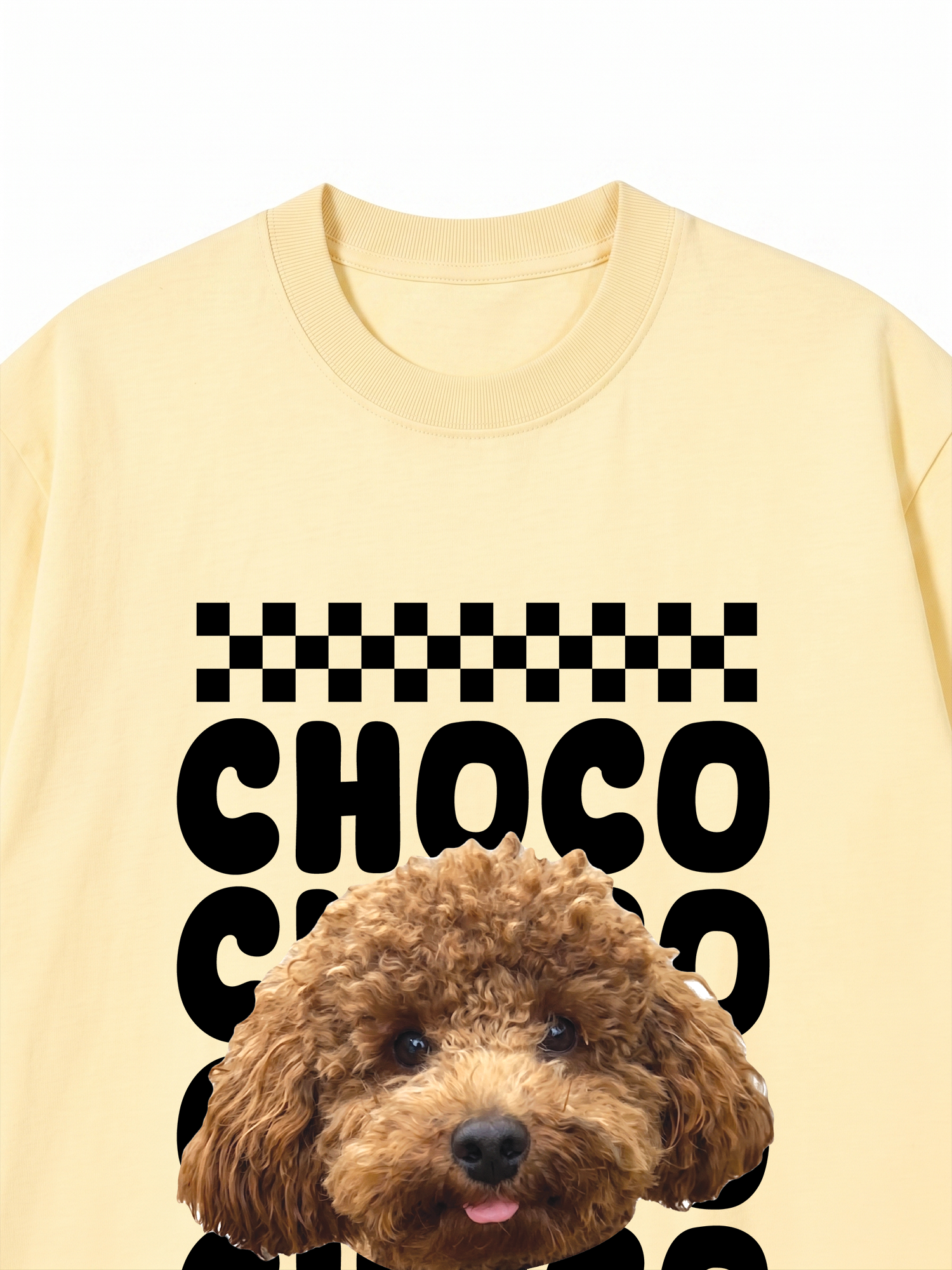 Áo Thun Custom Pet Groovy Checkered Pattern