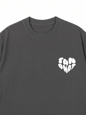 Áo thun Black&White Custom Heart Couple Name