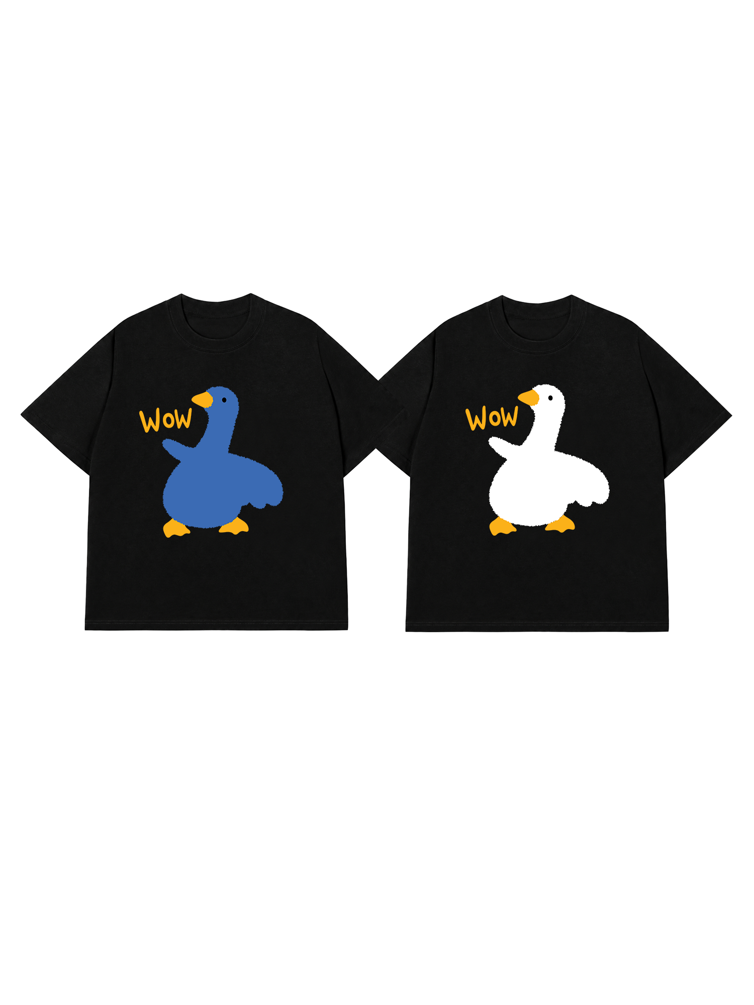 Áo Thun Custom Couple Wow Duck