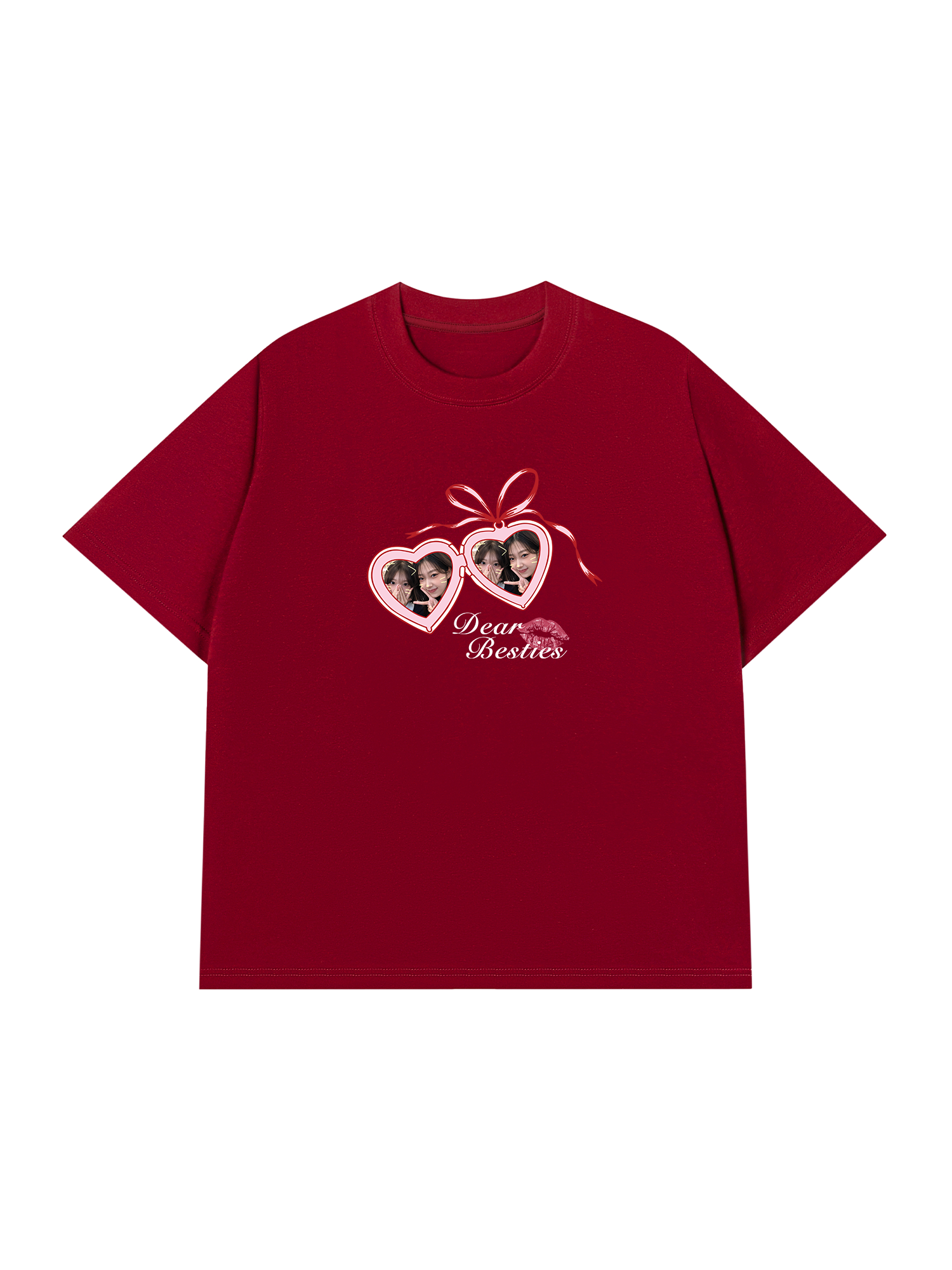 Áo Thun Custom Heart Lock Besties