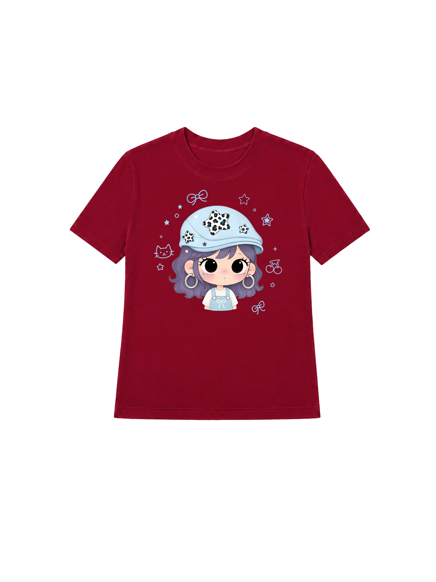 Áo Thun Nữ Beret Hat Girl