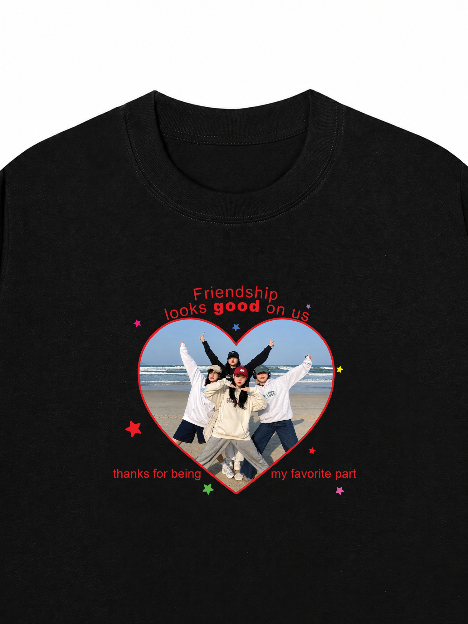 Áo Thun Custom Friend Heart