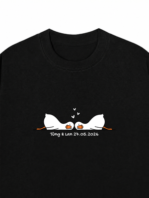 Áo Thun Custom Couple Minimal
