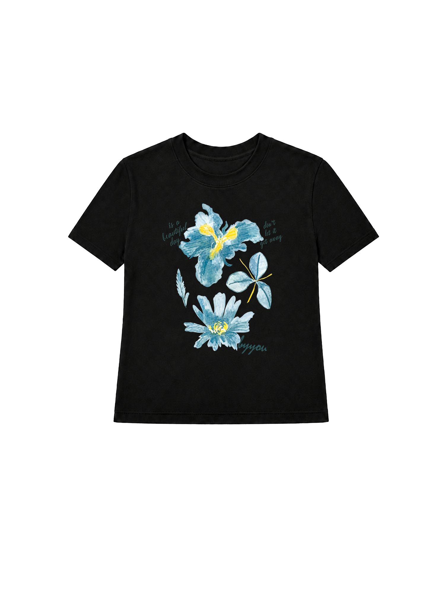 Áo Thun Nữ Blue Flower