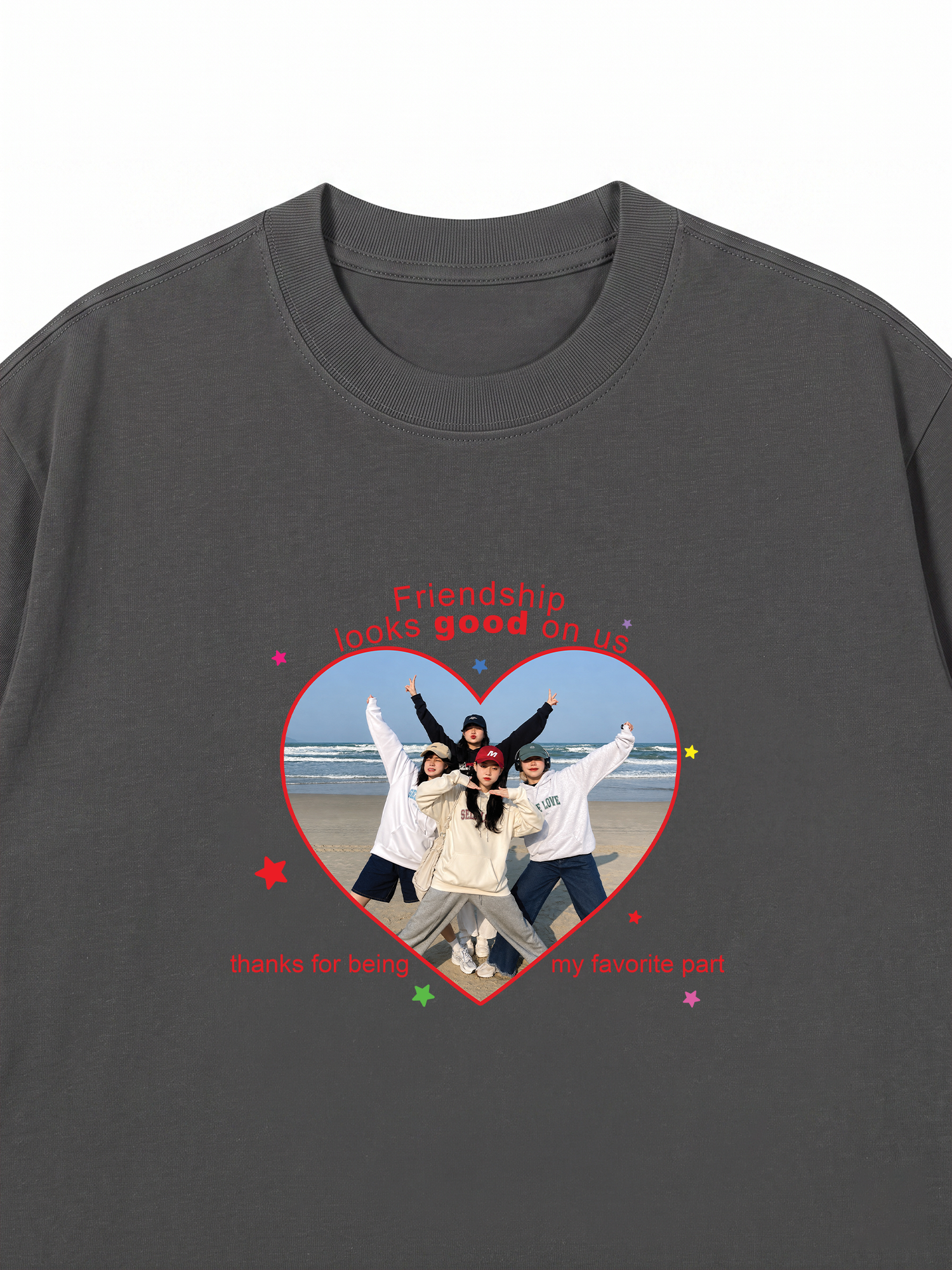 Áo Thun Custom Friend Heart