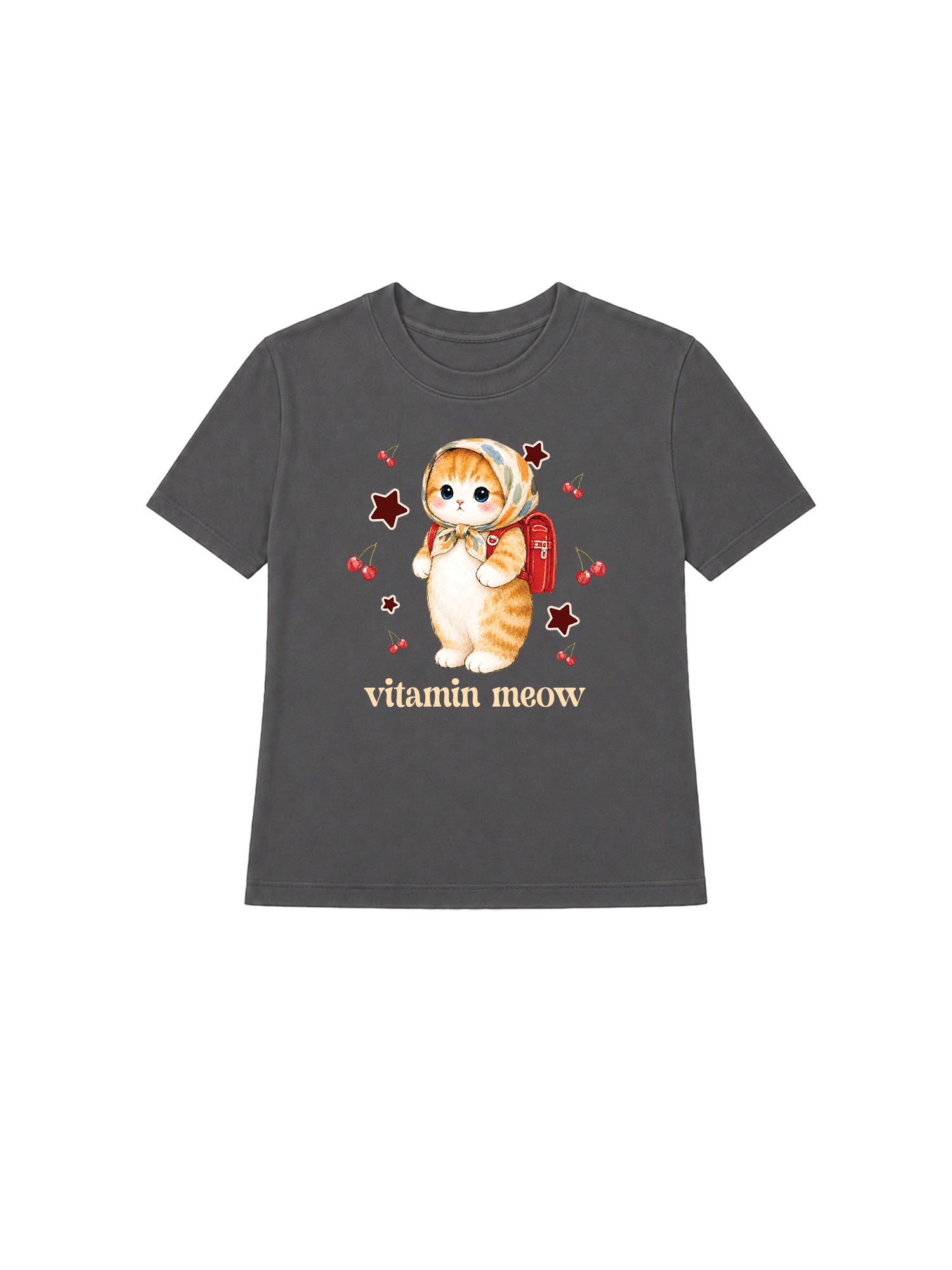 Áo Thun Nữ Vitamin Meow Go School