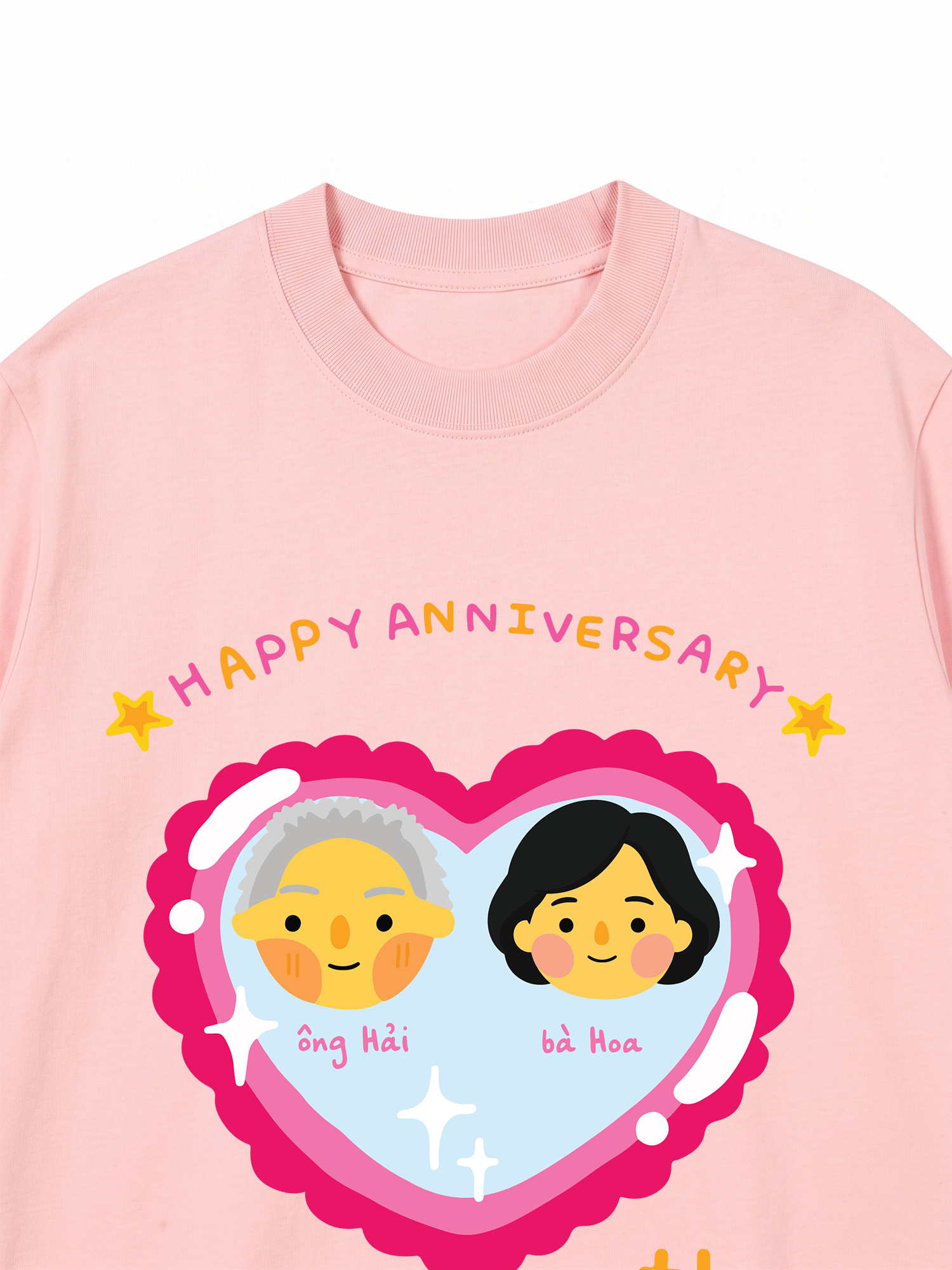 Áo Thun Custom Happy Anniversary