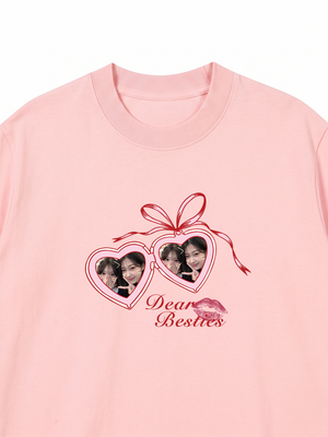 Áo Thun Custom Heart Lock Besties