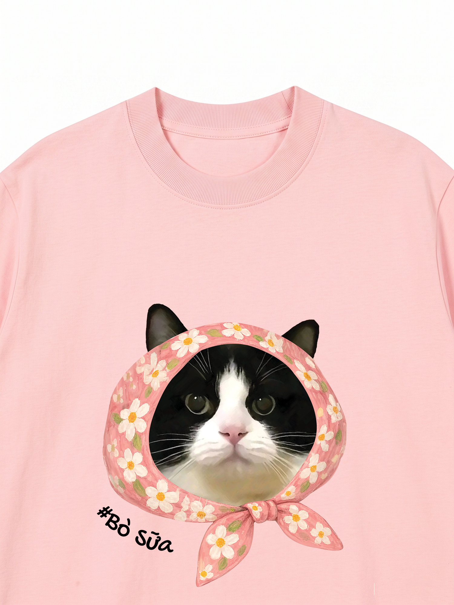 Áo Thun Custom Dog Cat With Bandana