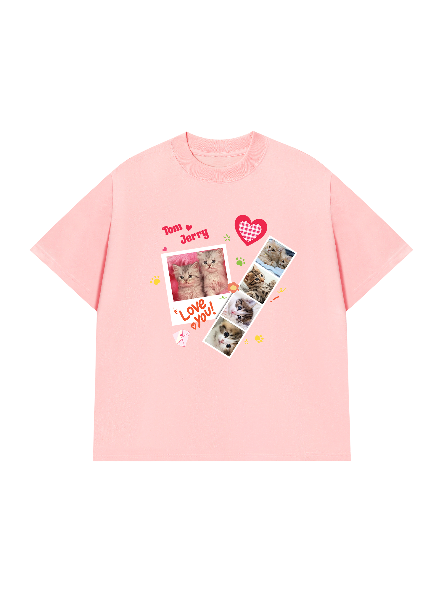 Áo Thun Custom Pets Cat Photobooth Frames