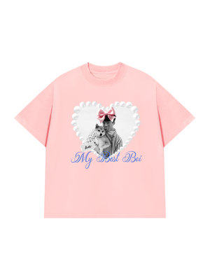 Áo Thun Custom Pets Heart Pearl Shirt