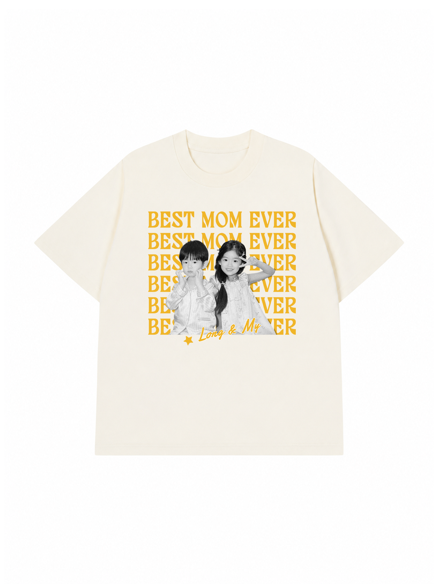 Áo Thun Custom Color Family Children Name Best Parent Ever