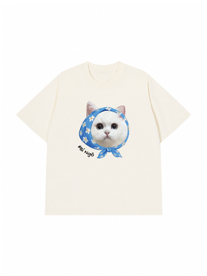Áo Thun Custom Dog Cat With Bandana