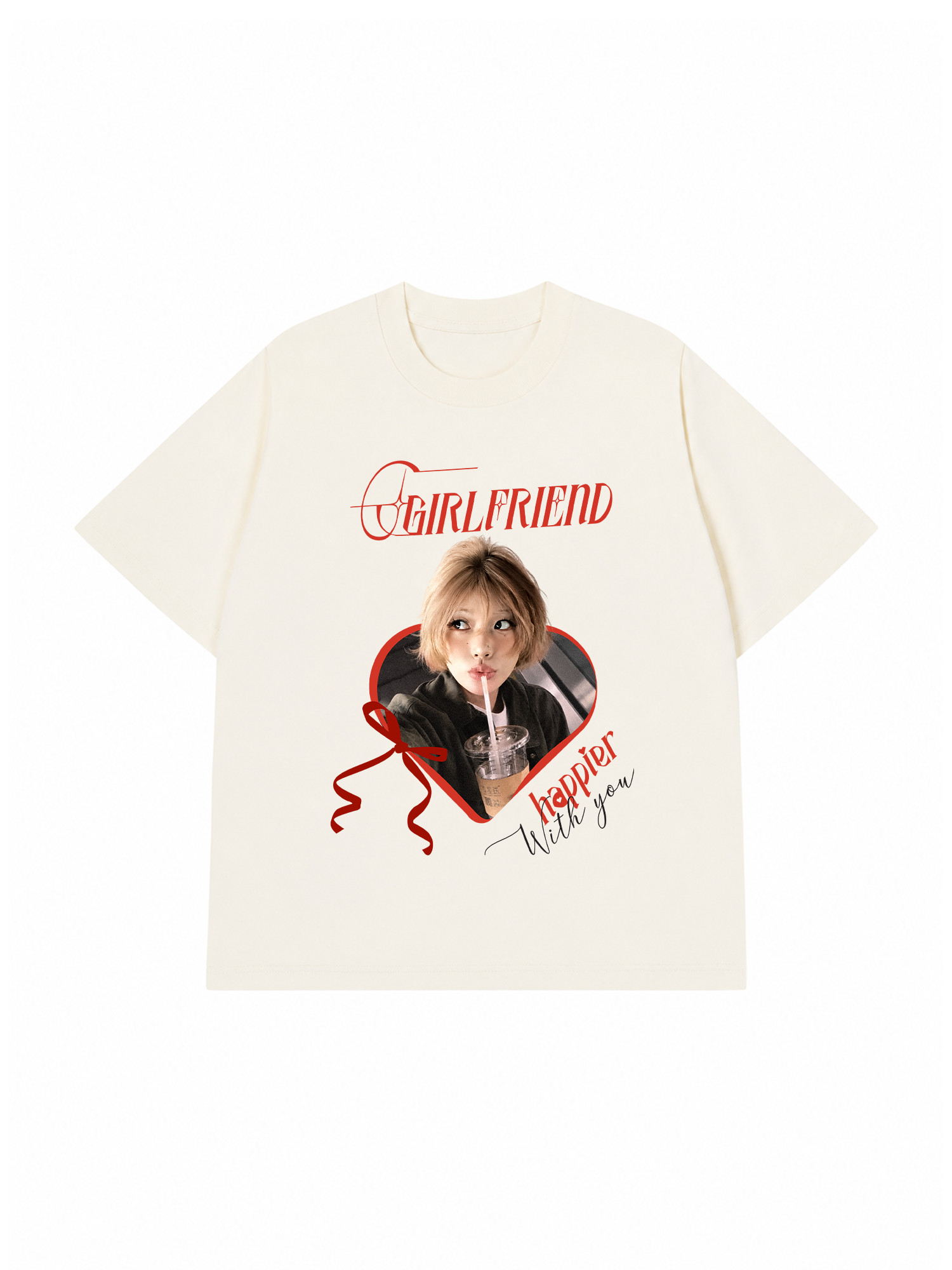 Áo Thun Custom Happier with you