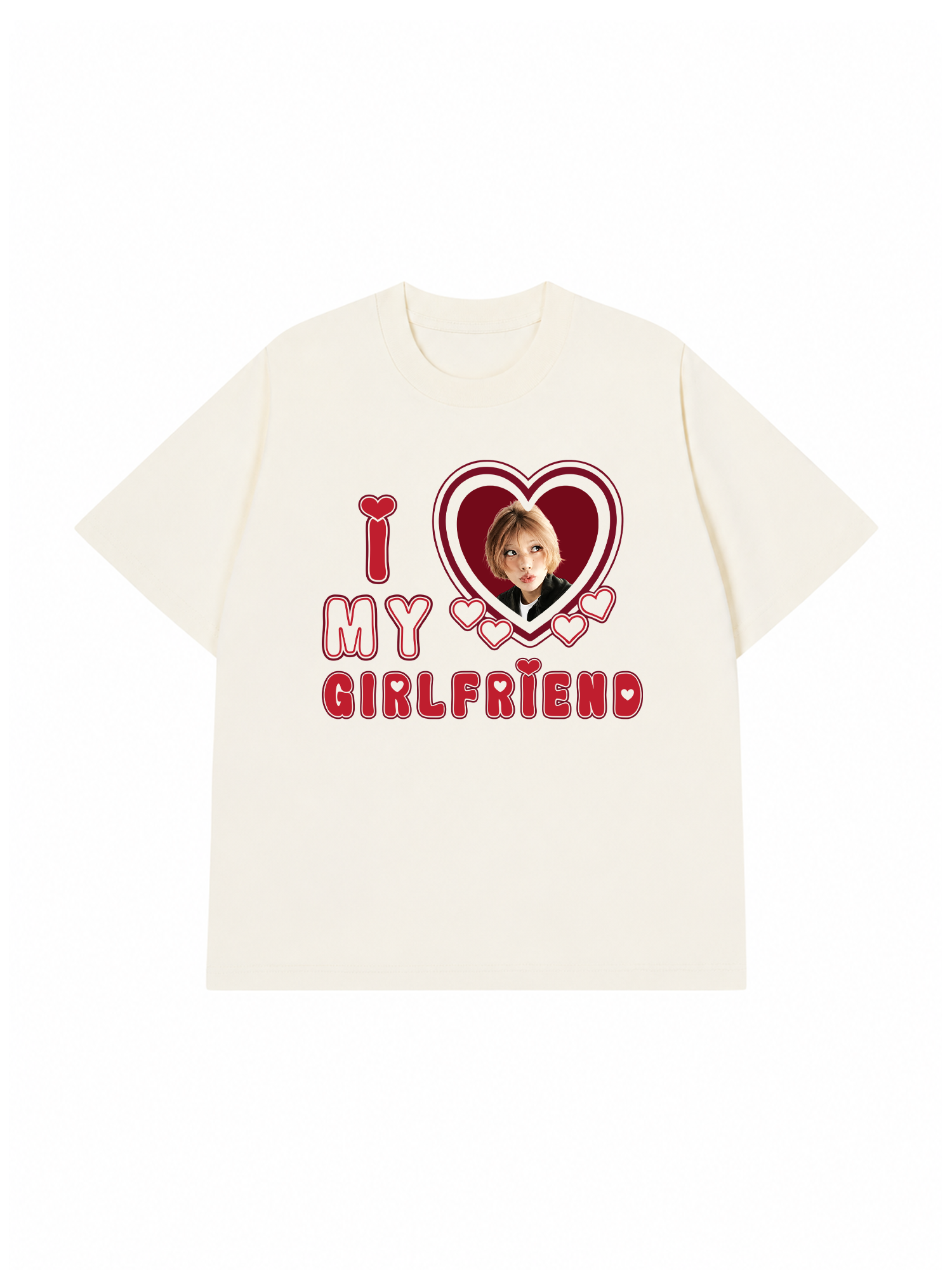 Áo Thun Custom Couple I Love My Boyfriend, Girlfriend