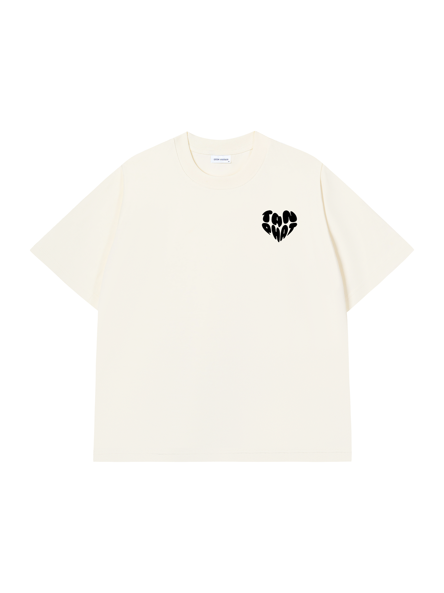 Áo thun Black&White Custom Heart Couple Name