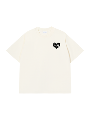 Áo thun Black&White Custom Heart Couple Name