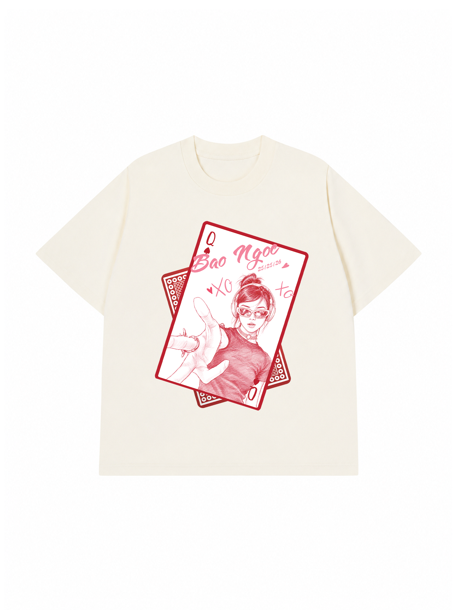 Áo Thun Custom Queen of Heart Comfort Colors