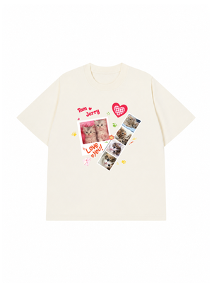 Áo Thun Custom Pets Cat Photobooth Frames