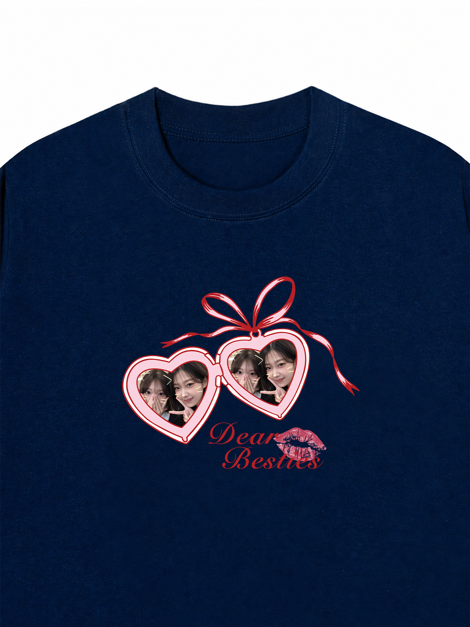 Áo Thun Custom Heart Lock Besties