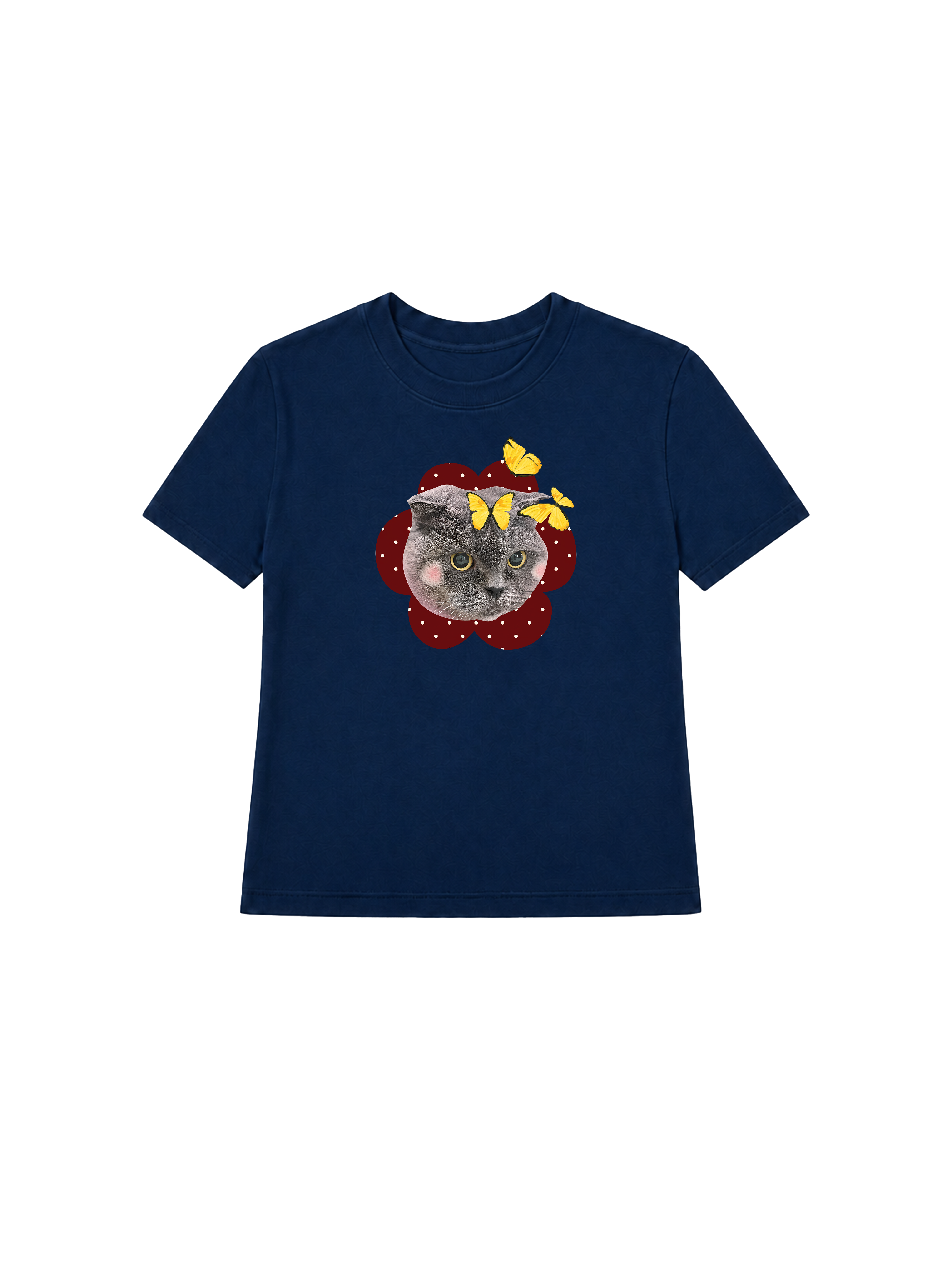 Áo Thun Nữ Floral Cat