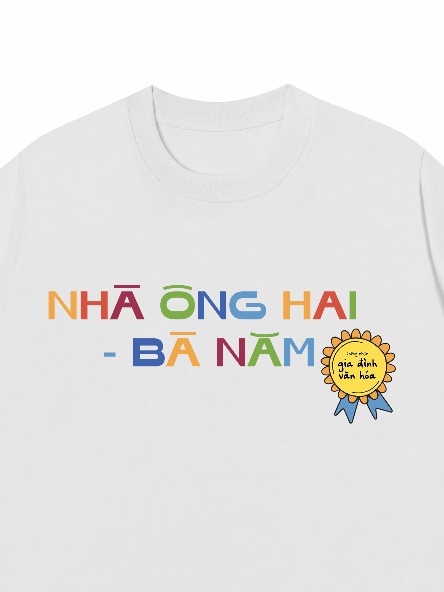 Áo Thun Custom Chứng Nhận Gia Đình Văn Hóa
