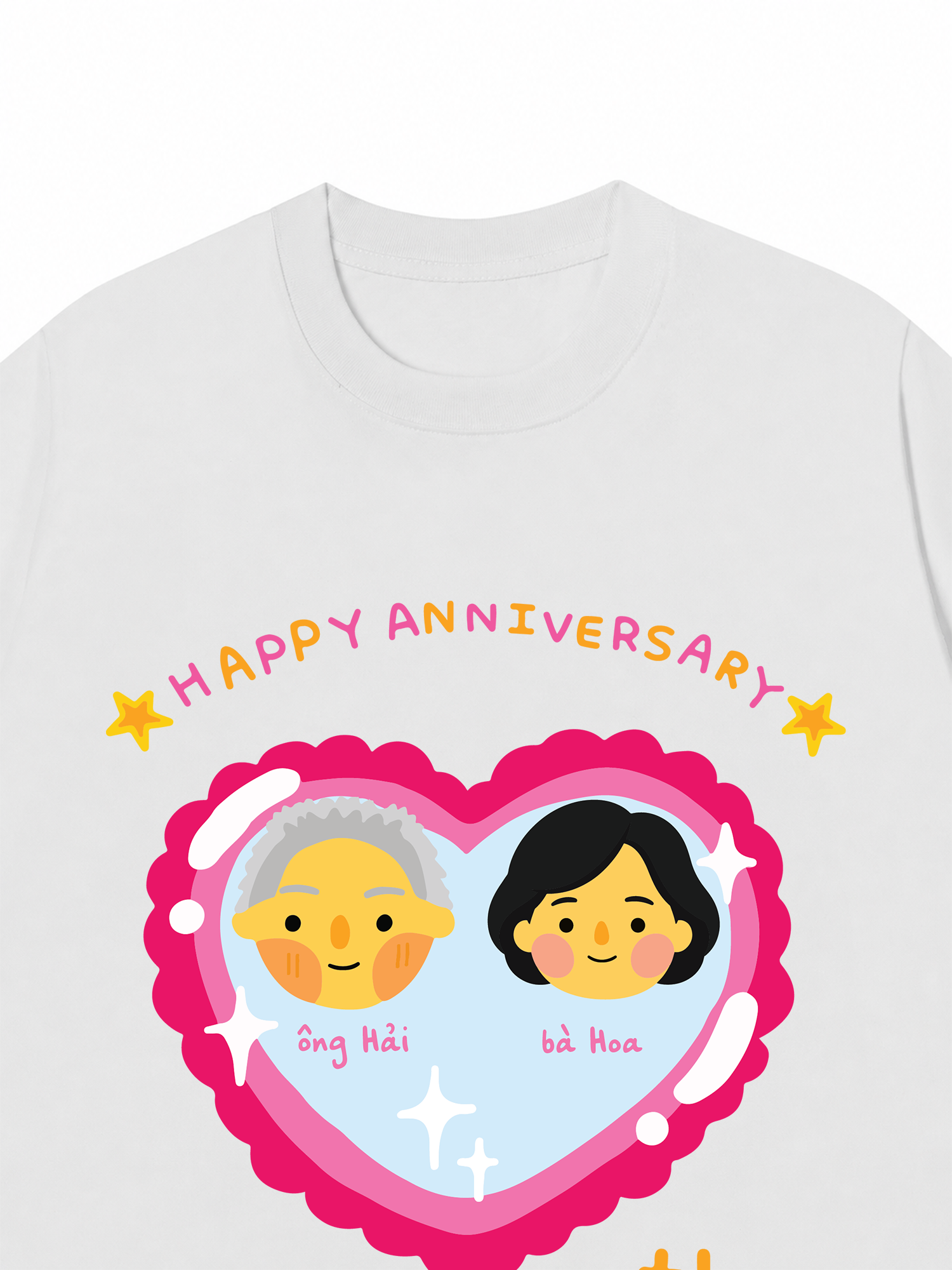 Áo Thun Custom Happy Anniversary