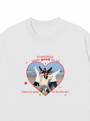 Áo Thun Custom Friend Heart