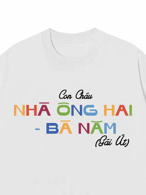 Áo Thun Custom Con Cháu Nhà Ông Bà