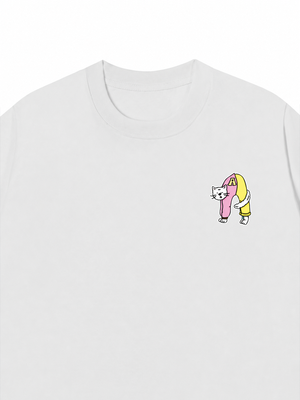 Áo Thun Custom Alphabet Cat