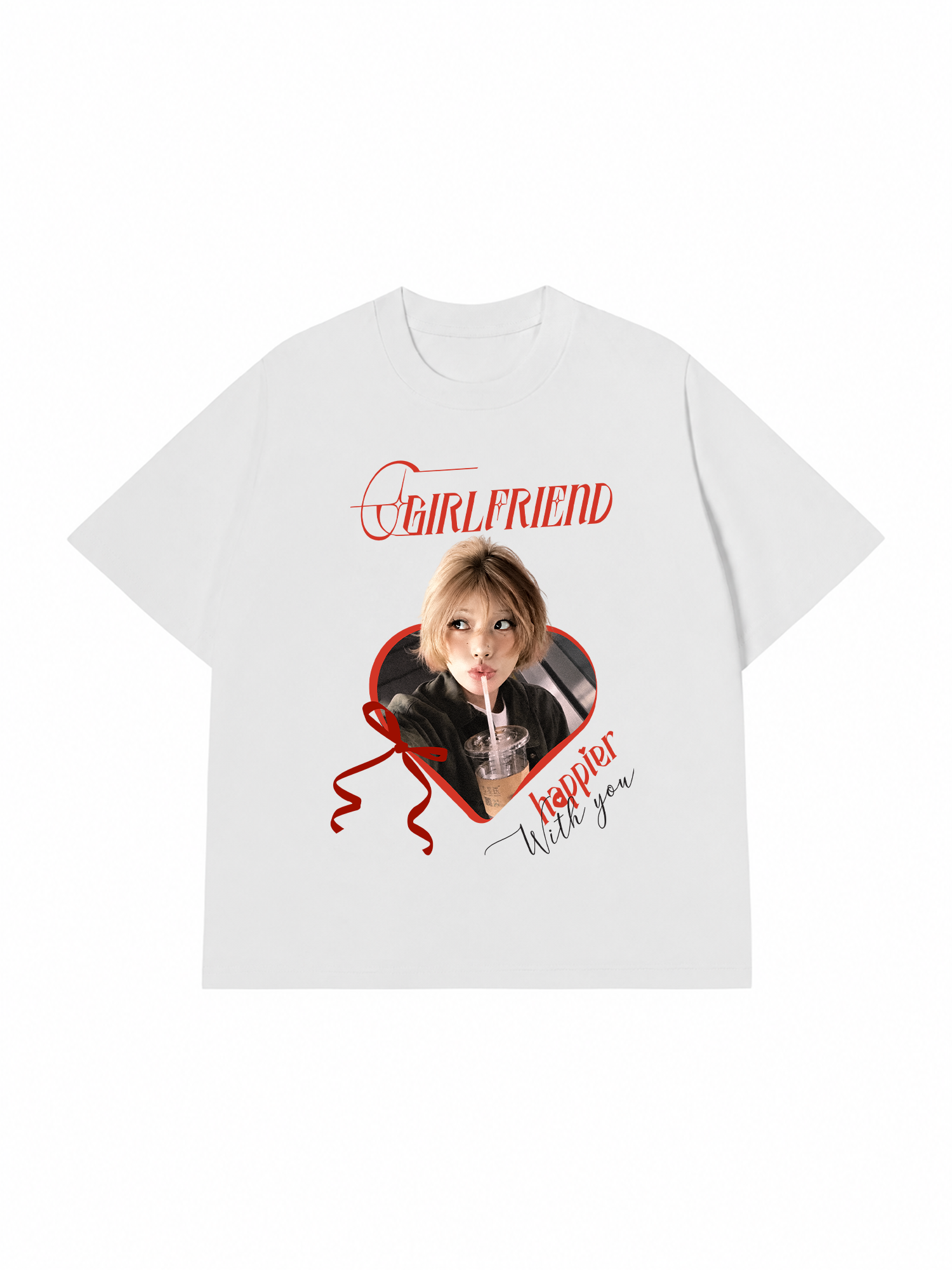 Áo Thun Custom Happier with you