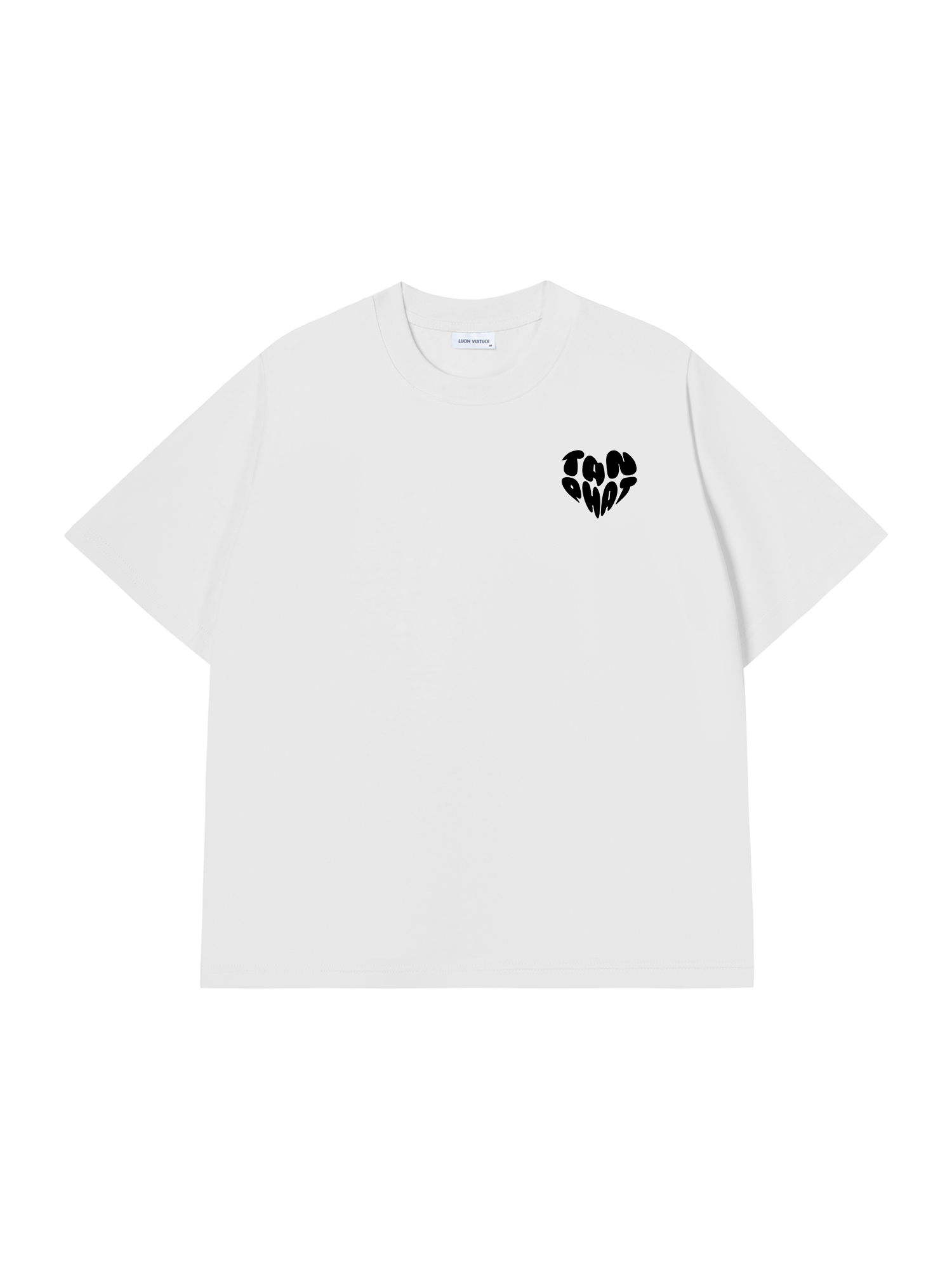 Áo thun Black&White Custom Heart Couple Name