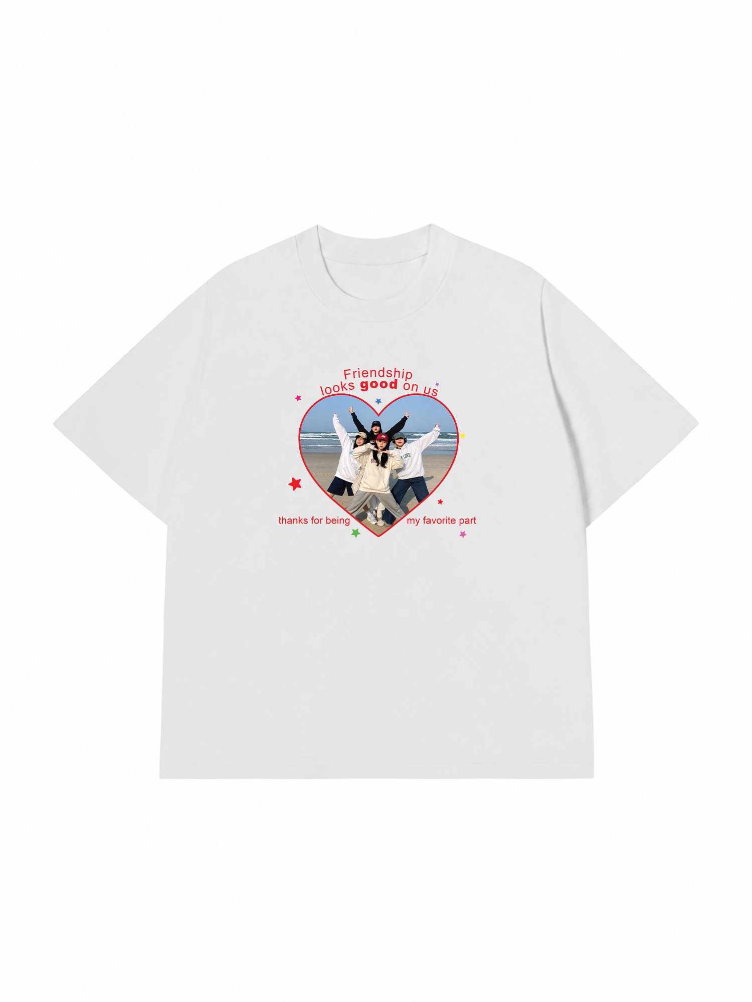 Áo Thun Custom Friend Heart