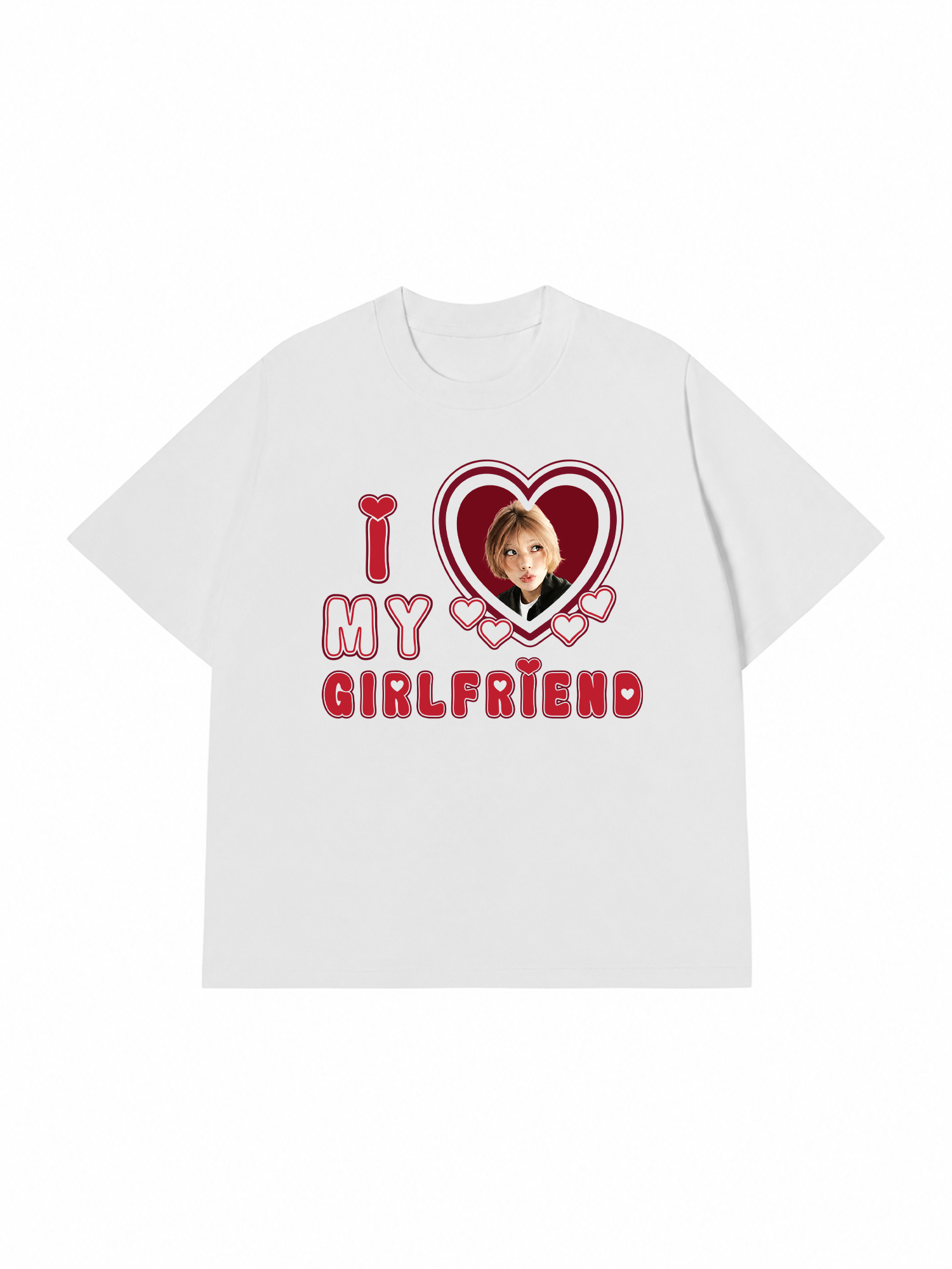 Áo Thun Custom Couple I Love My Boyfriend, Girlfriend