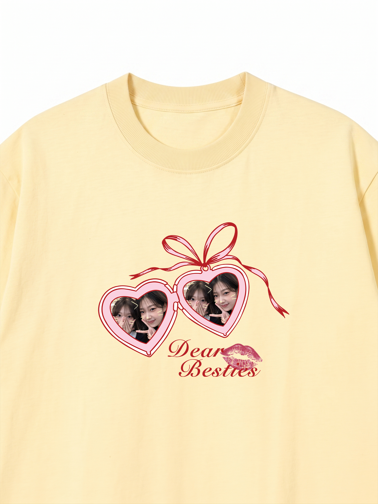 Áo Thun Custom Heart Lock Besties