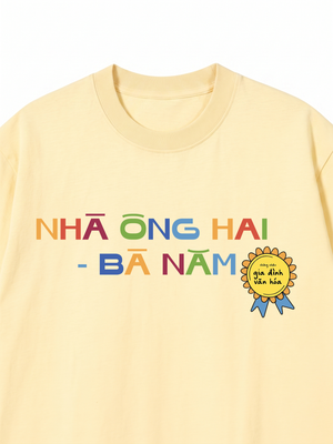 Áo Thun Custom Chứng Nhận Gia Đình Văn Hóa
