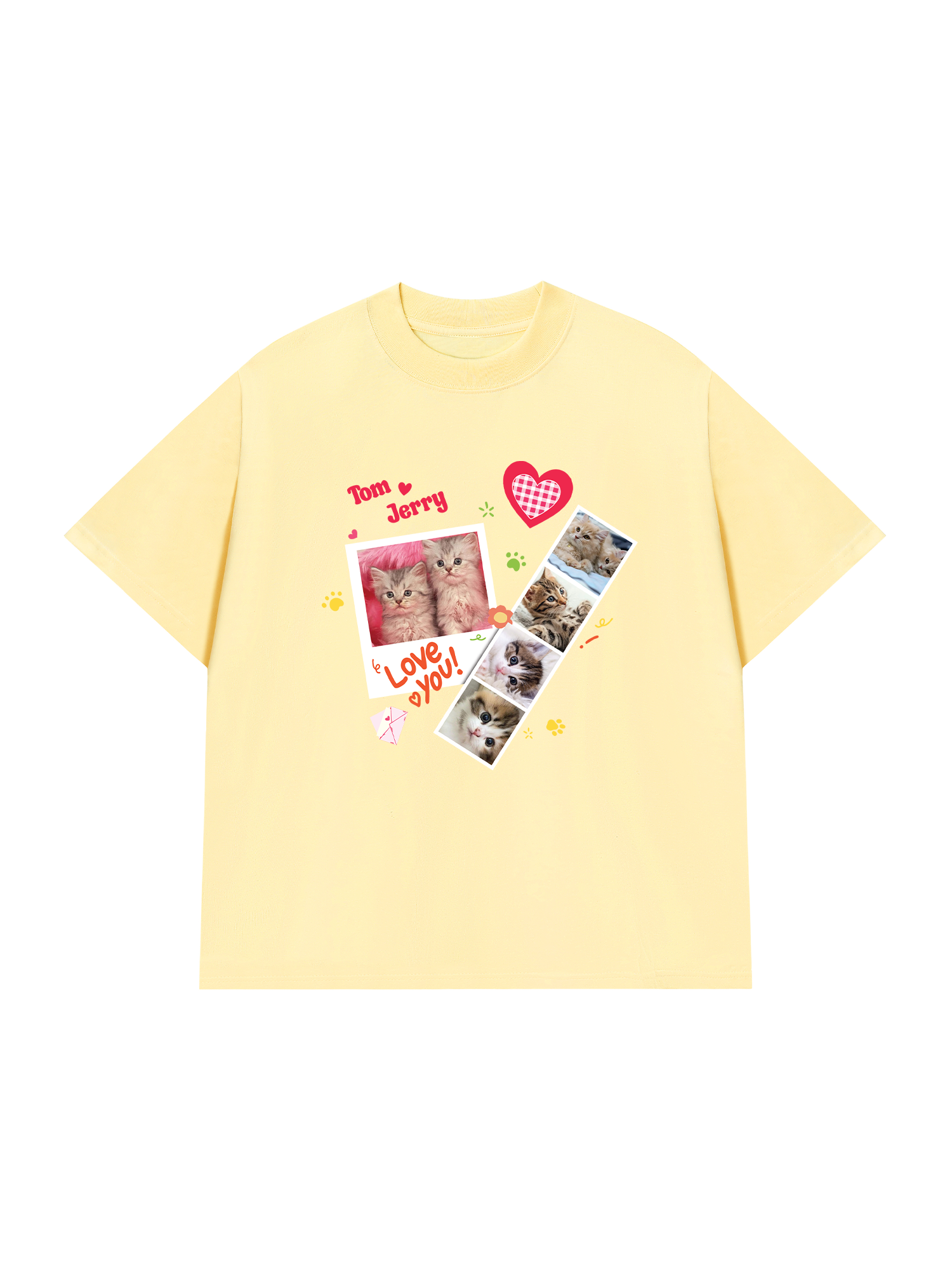 Áo Thun Custom Pets Cat Photobooth Frames