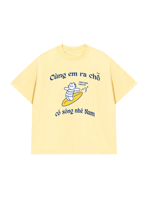 Áo Thun Custom Name Cùng Nhau Ra Chỗ Có Sóng