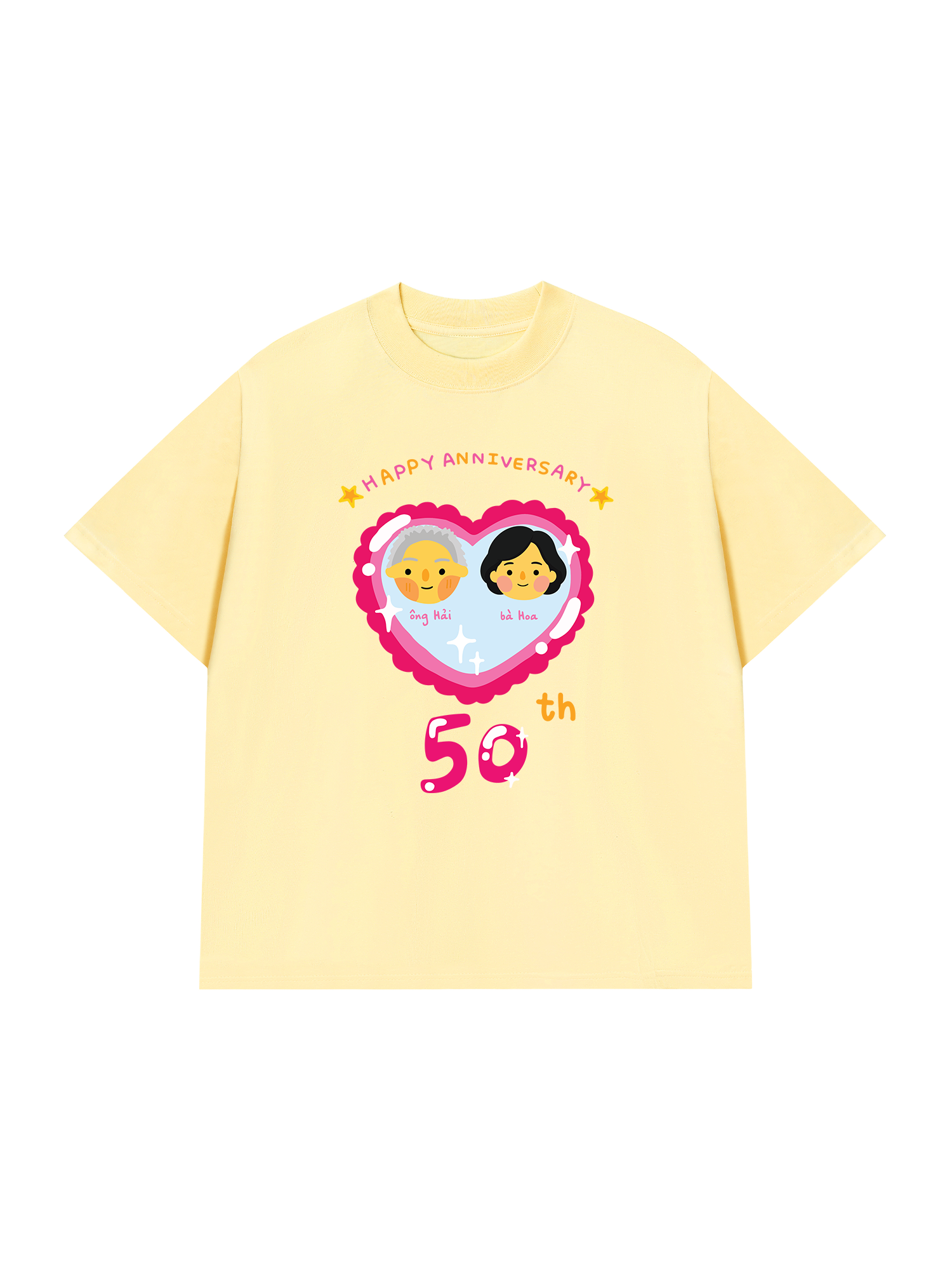 Áo Thun Custom Happy Anniversary
